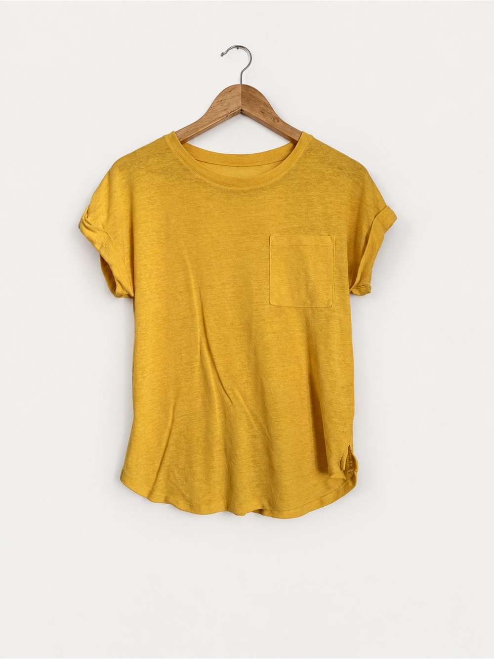 A New Day Mustard Yellow Pocket T-Shirt S